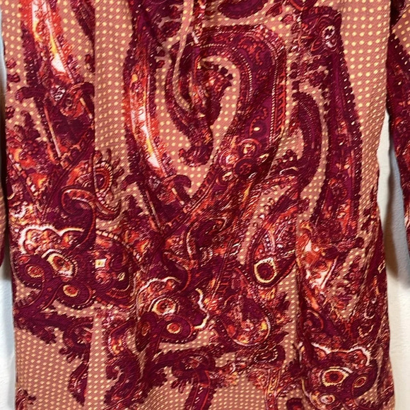 UO Vivienne Printed Long Sleeve Mini Dress size medium - Picture 4 of 9